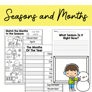 Seasons and Months Worksheets