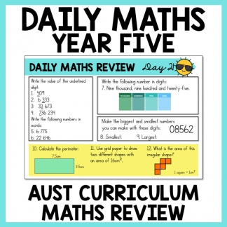 Year 5 daily maths review