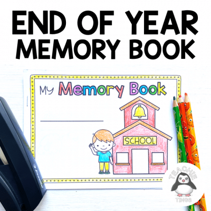 end of year memory book
