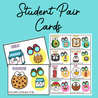 Student Pair Cards