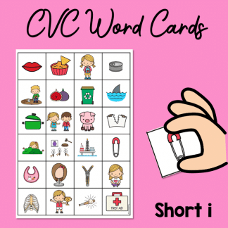 CVC Word Picture Cards - Short i
