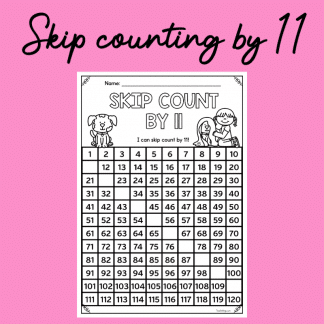 Skip Counting by 11 Worksheet