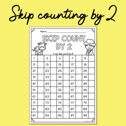 Skip Counting by 2 Cover