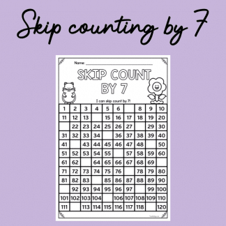 Skip Counting by 7 Worksheet