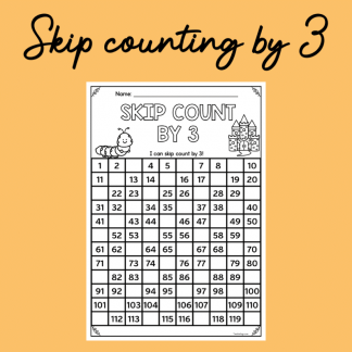 Skip Counting by 3 Worksheet