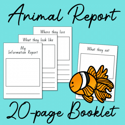 animal report booklet