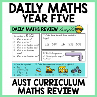 Year 5 Daily Maths Review Set Two