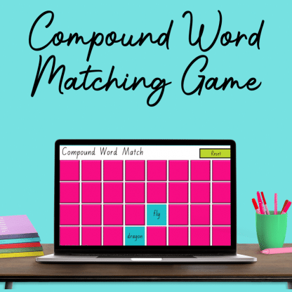 compound word matching game