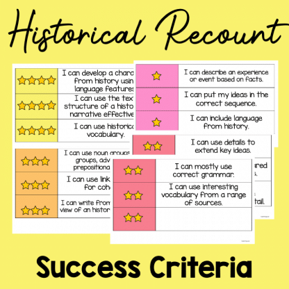 historical narrative success criteria