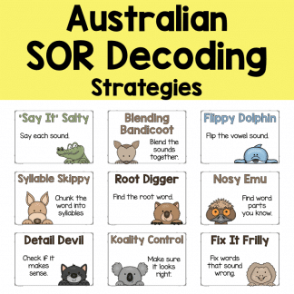 Australian Science of Reading Decoding Strategies Posters