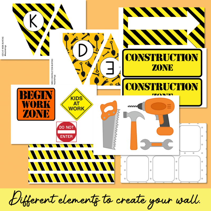 Construction Bump It Up Wall Display – Teachie Tings