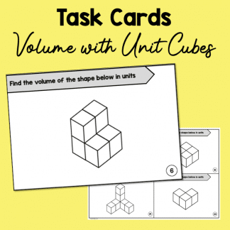 volume of unit cubes