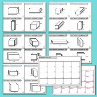 Volume of Rectangular Prisms Task Cards – Teachie Tings – Time-Saving ...