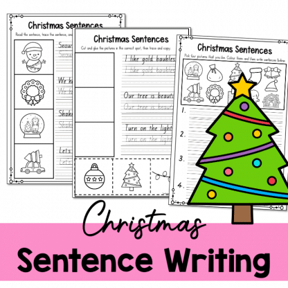 Christmas Sentence Writing Cover1