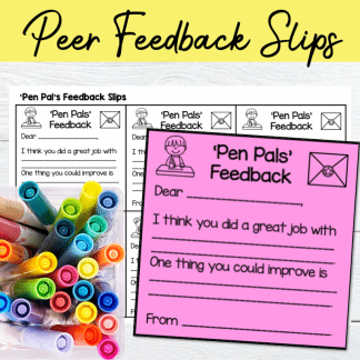 peer feedback slips