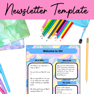 Newsletter Template | Editable Text | Beach Life Theme