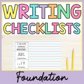 Foundation writing checklists