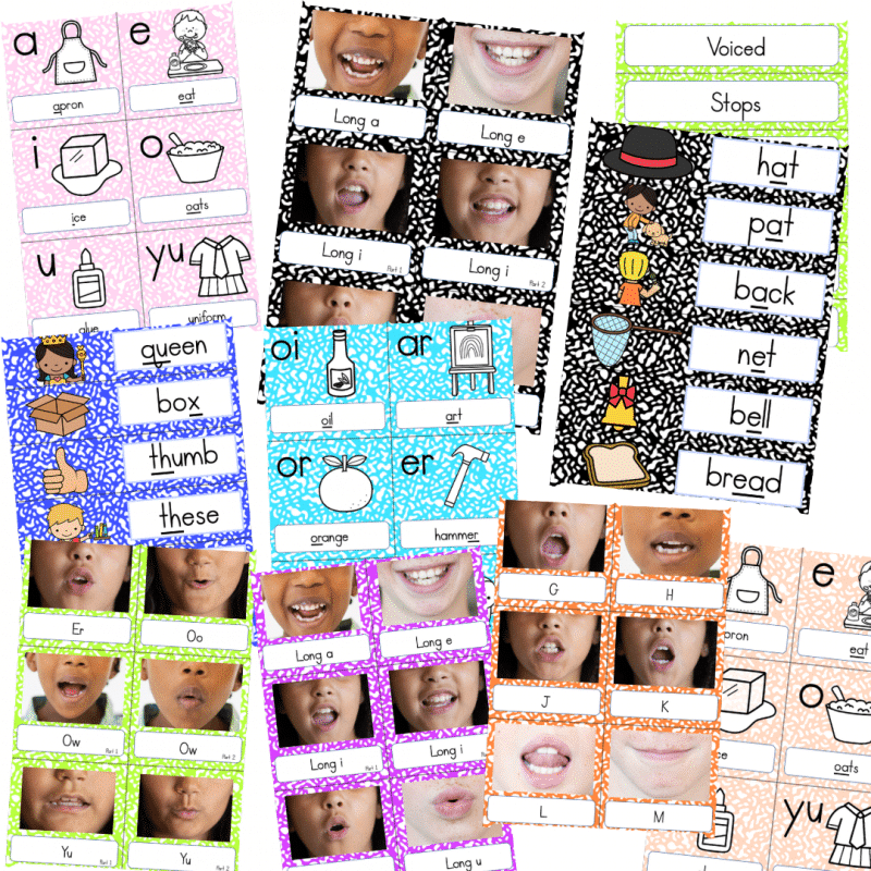 Sound Wall with Mouth Articulation Photographs | Composition Notebook THEME - Image 2