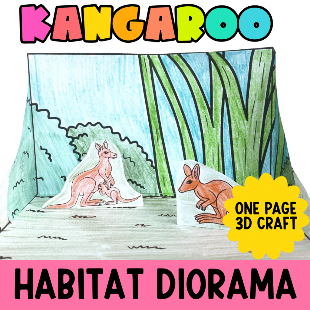 kangaroo diorama