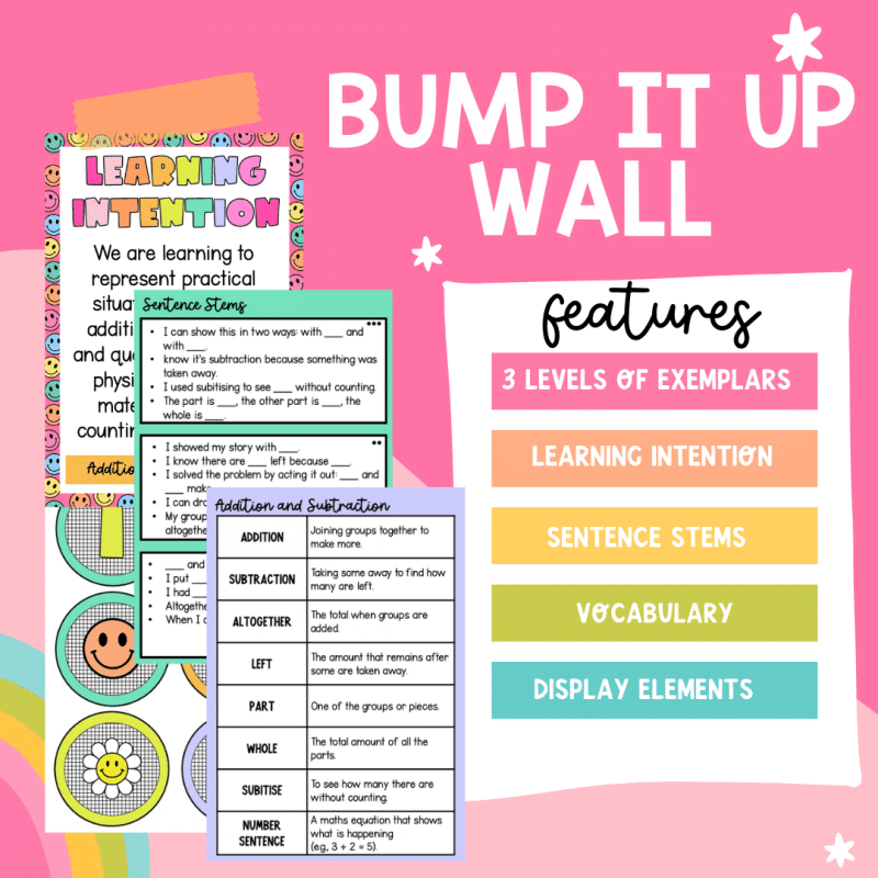 Foundation Maths Addition and Subtraction Bump It Up Wall - Image 3