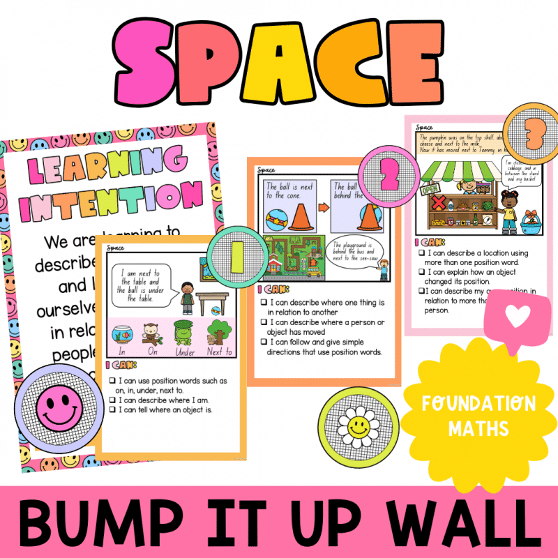 Foundation Maths Space Bump It Up Wall