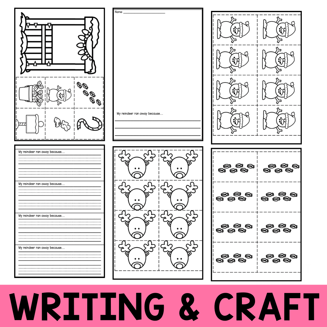 Runaway Reindeer Writing and Craft - Image 2