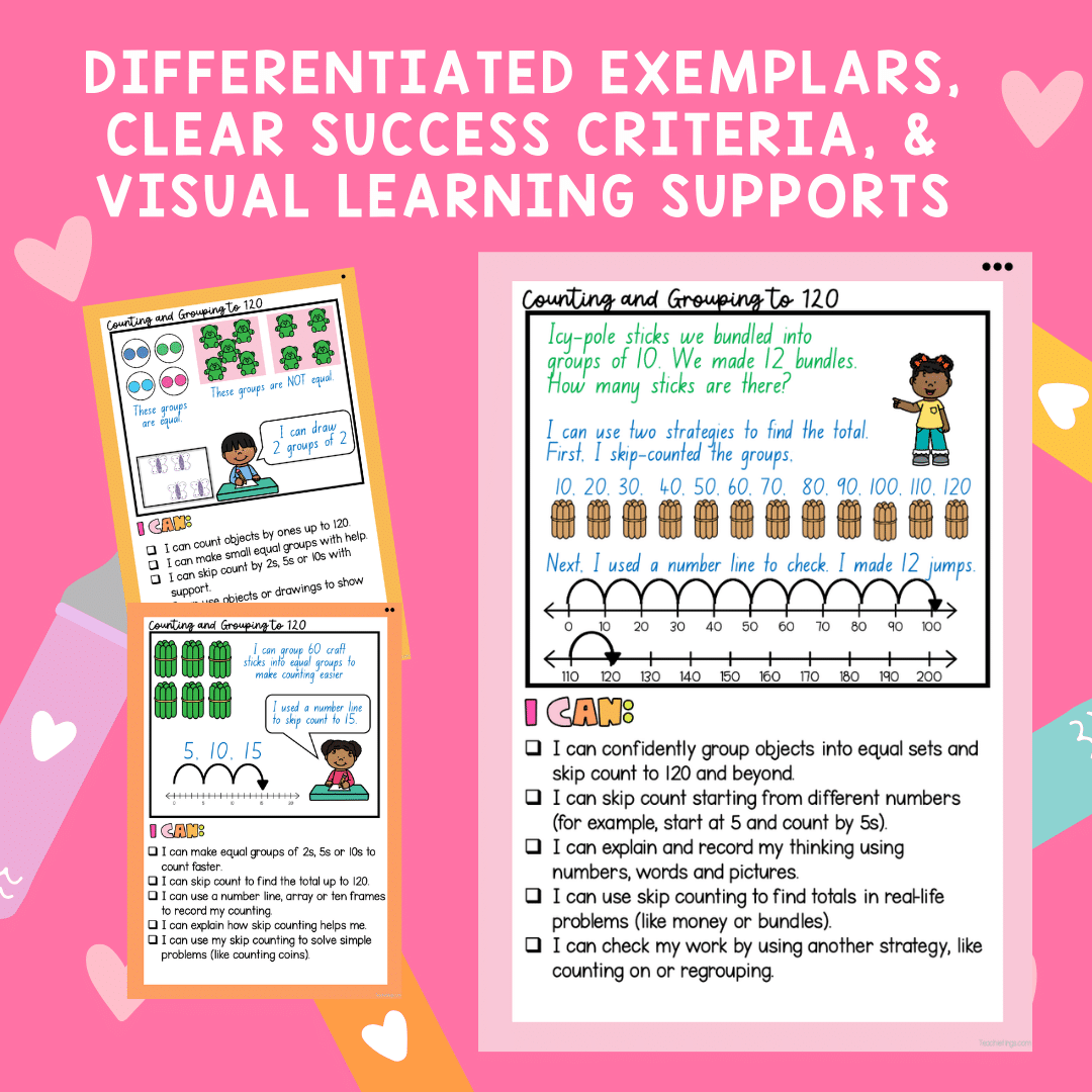 Year 1 Counting and Grouping Maths Bump It Up Wall - Image 2