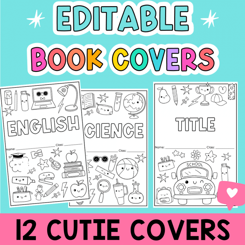 editable book covers