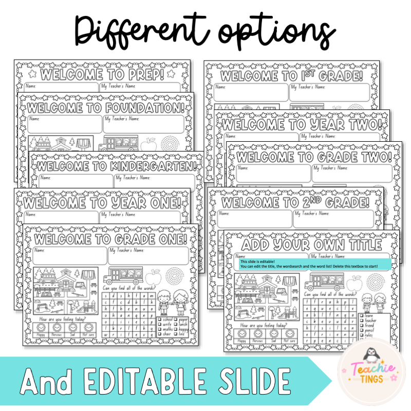 Back to School Welcome Mats: First Day Engagement | Kinder-2nd Grade Activities - Image 4