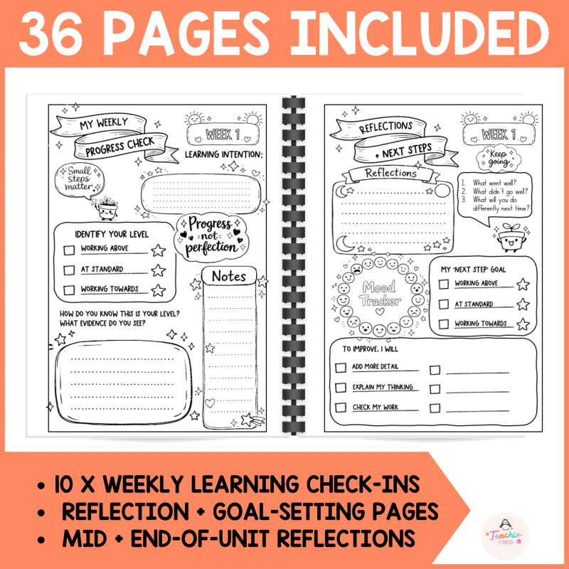 Student Growth Booklet | Self Assessment & Goal Setting Journal ...