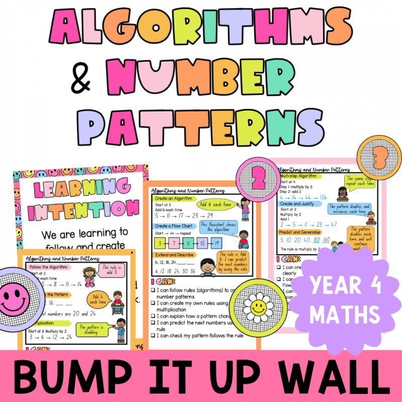 year 4 algorithms and number patterns