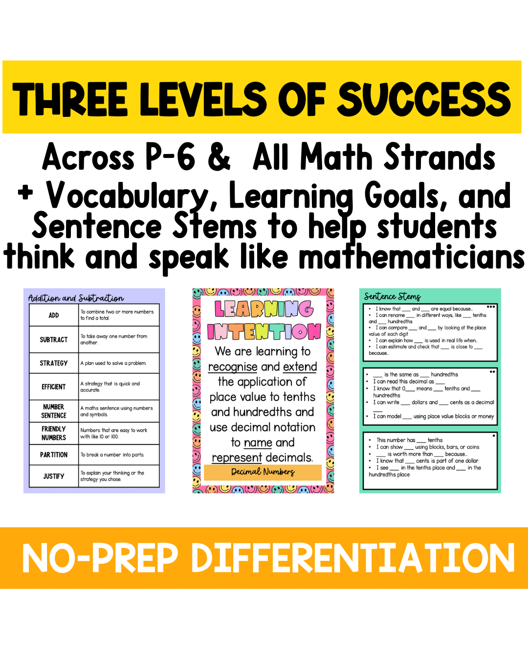 Math Bump It Up Walls Bundle P–6 | Success Criteria & Learning Goals - Image 3