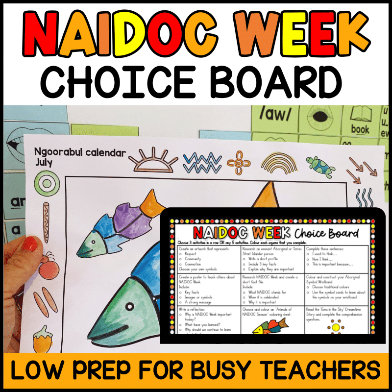 NAIDOC week choice board