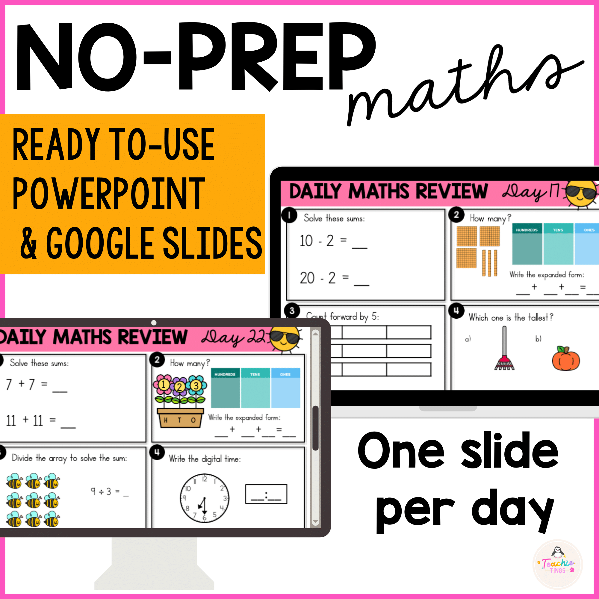 Year 1 Maths Daily Revision Slides – Term 4 | Australian Curriculum v9 | 50 Days - Image 2