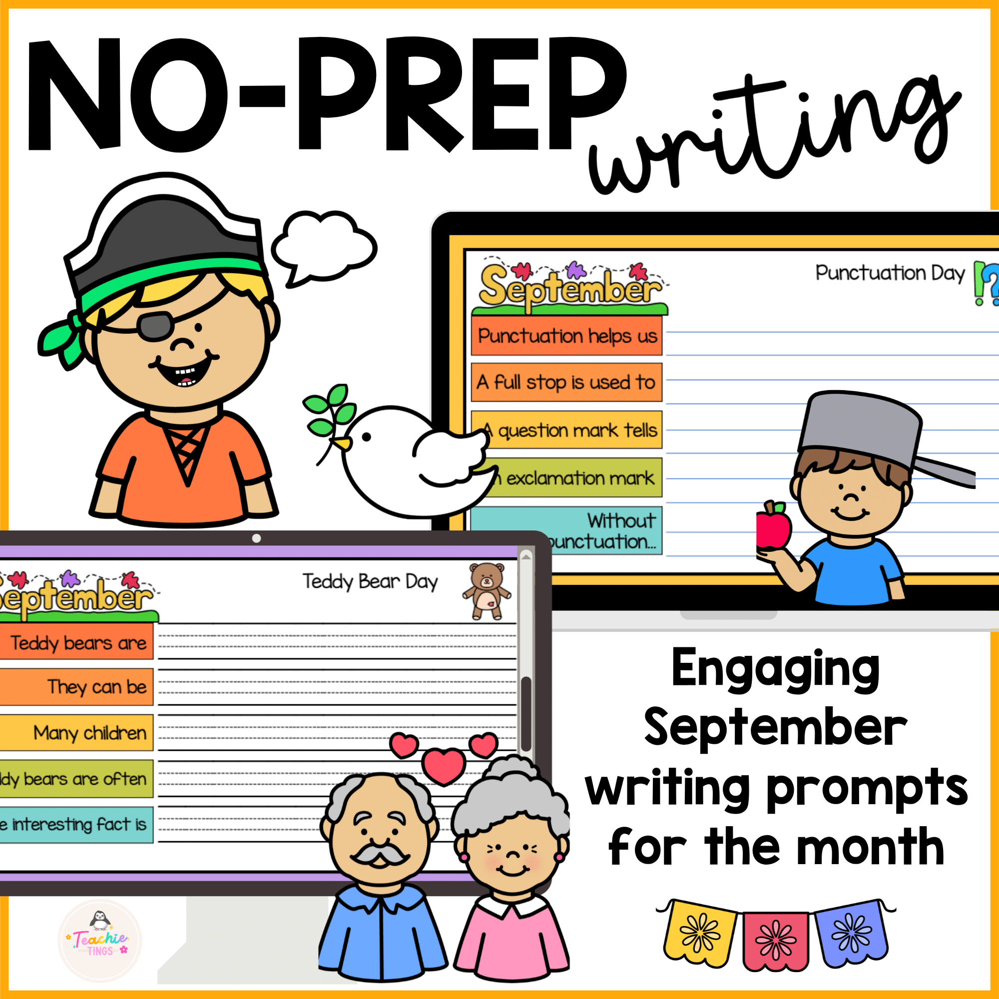 September Writing Prompts | Sentence Starters | Narrative & Informative Writing - Image 2
