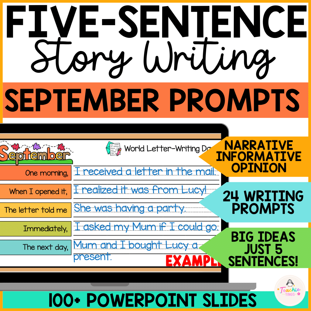 September Writing Prompts | Sentence Starters | Narrative & Informative Writing